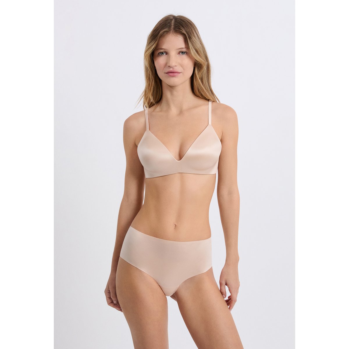 Shorty en microfibre satiné PURE GLOW lin, ETAM