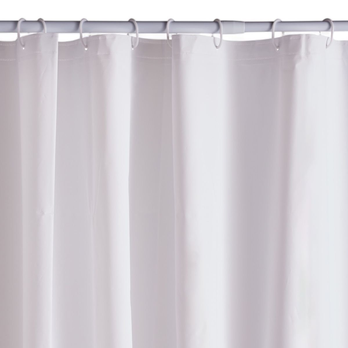 Rideau de douche PEVA uni BATHROOM blanc, UTILITY