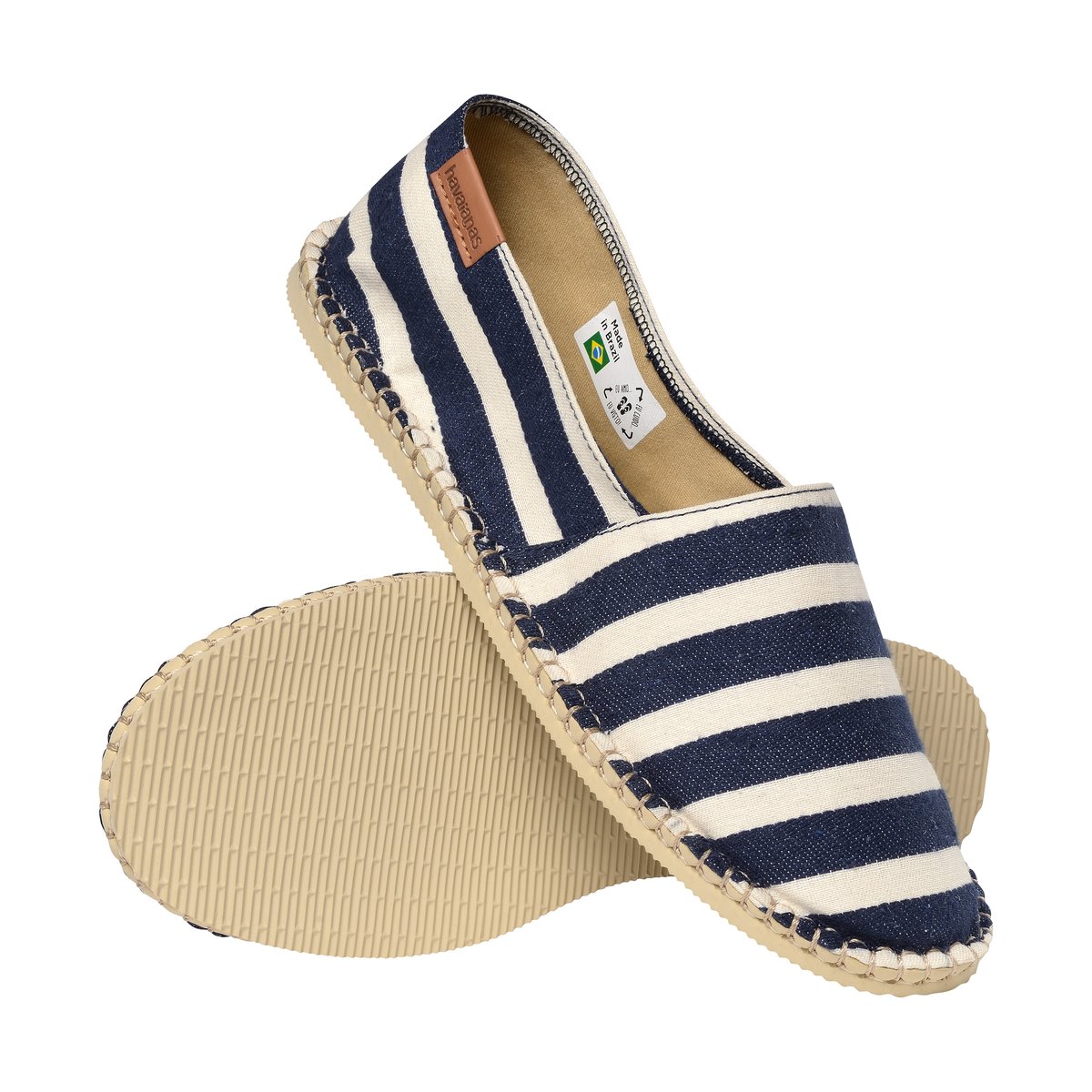 Espadrille à Enfiler Origine Iv sand gris/marine, HAVAIANAS