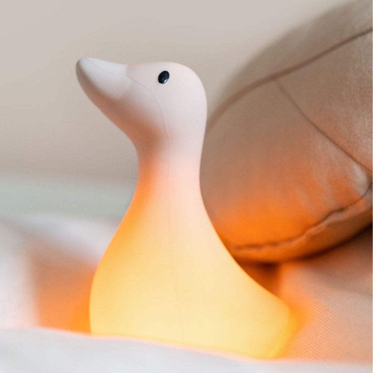 Veilleuse tactile rechargeable beige, FLOW