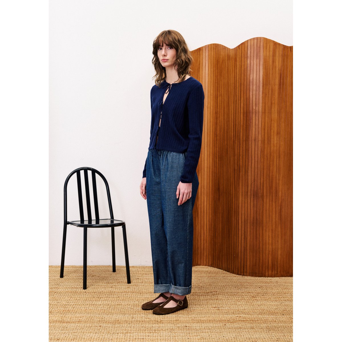 Pantalon OXALIS bleu marine, FRNCH