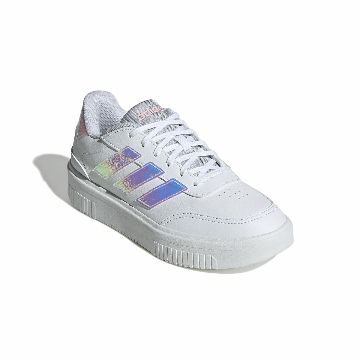 Courtblock Bold Trainers white pink/iridescent, ADIDAS SPORTSWEAR