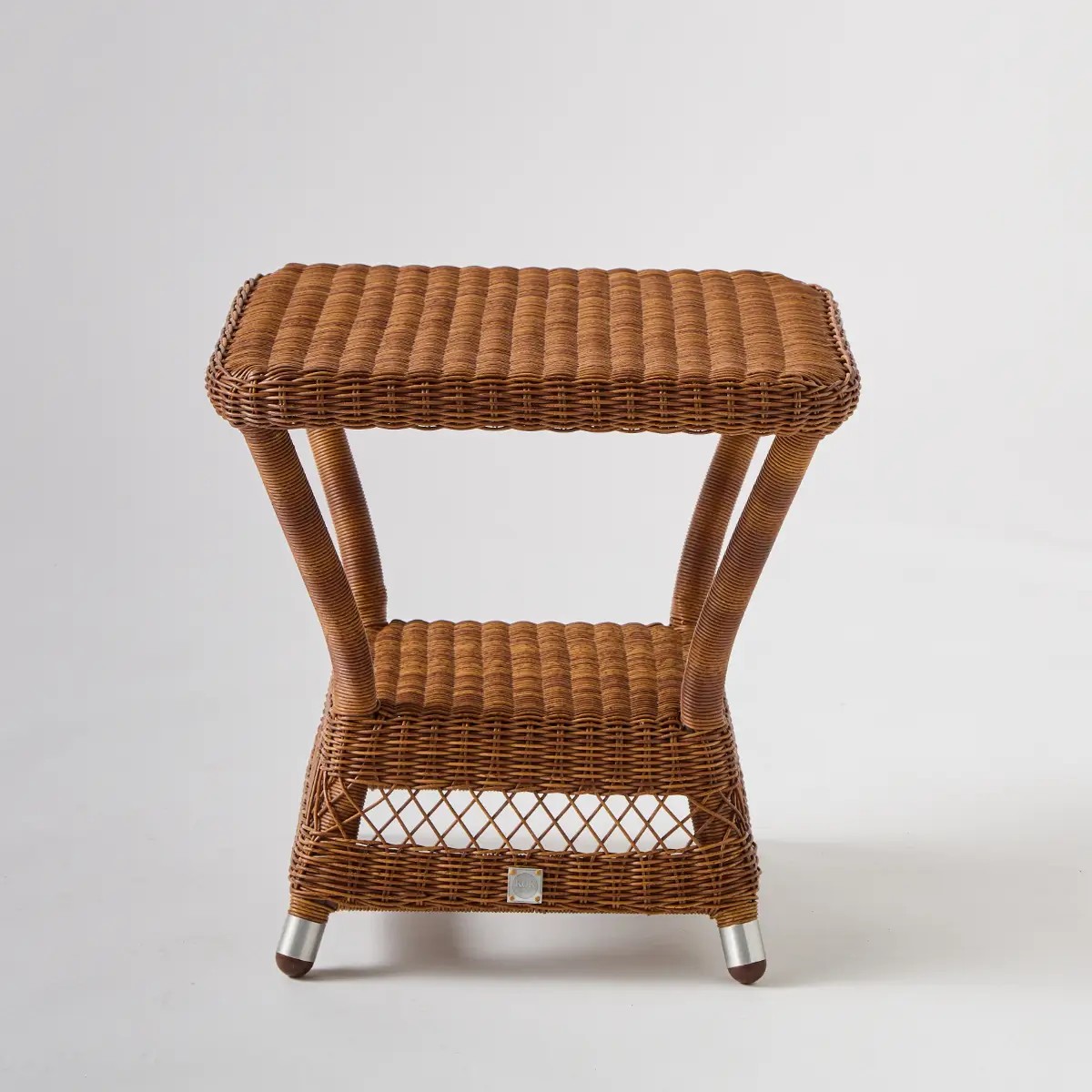 Table basse de jardin carrée BIARRITZ CHATAIGNE marron, KOK