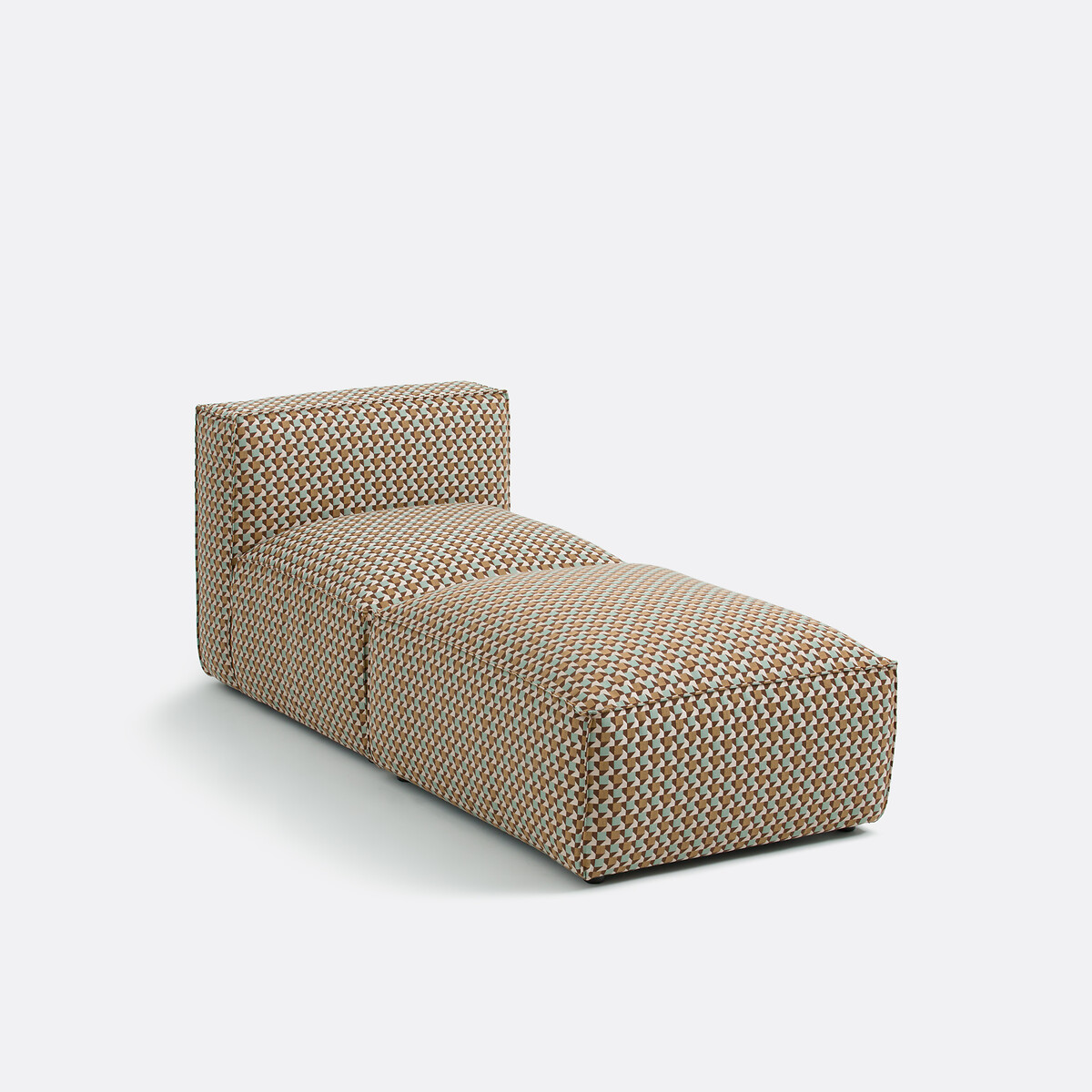Elément chauffeuse pour canapé modulable, en jacquard Origami, SEVEN jacquard géométrique , LA REDOUTE INTERIEURS