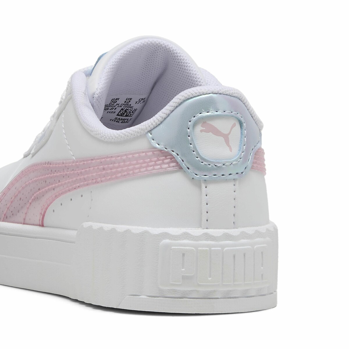 Baskets cuir Carina 3.0 Blurry Dreams blanc/rose, PUMA