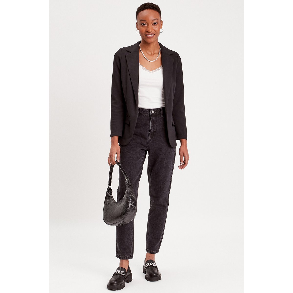 Veste blazer cintrée noir, CACHE CACHE