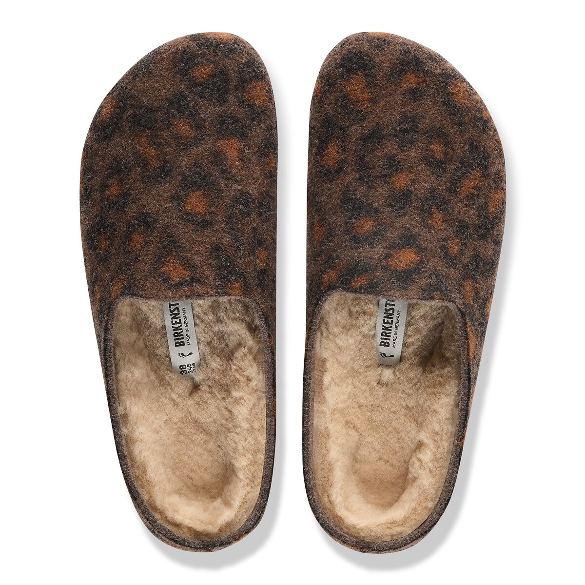 Pantofole foderate Amsterdam fantasia leopardata, BIRKENSTOCK