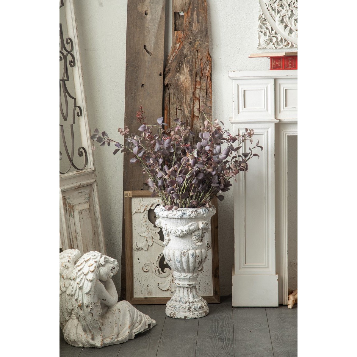 Pot décoratif en magnésie - VICTORIA blanc, MATHI DESIGN
