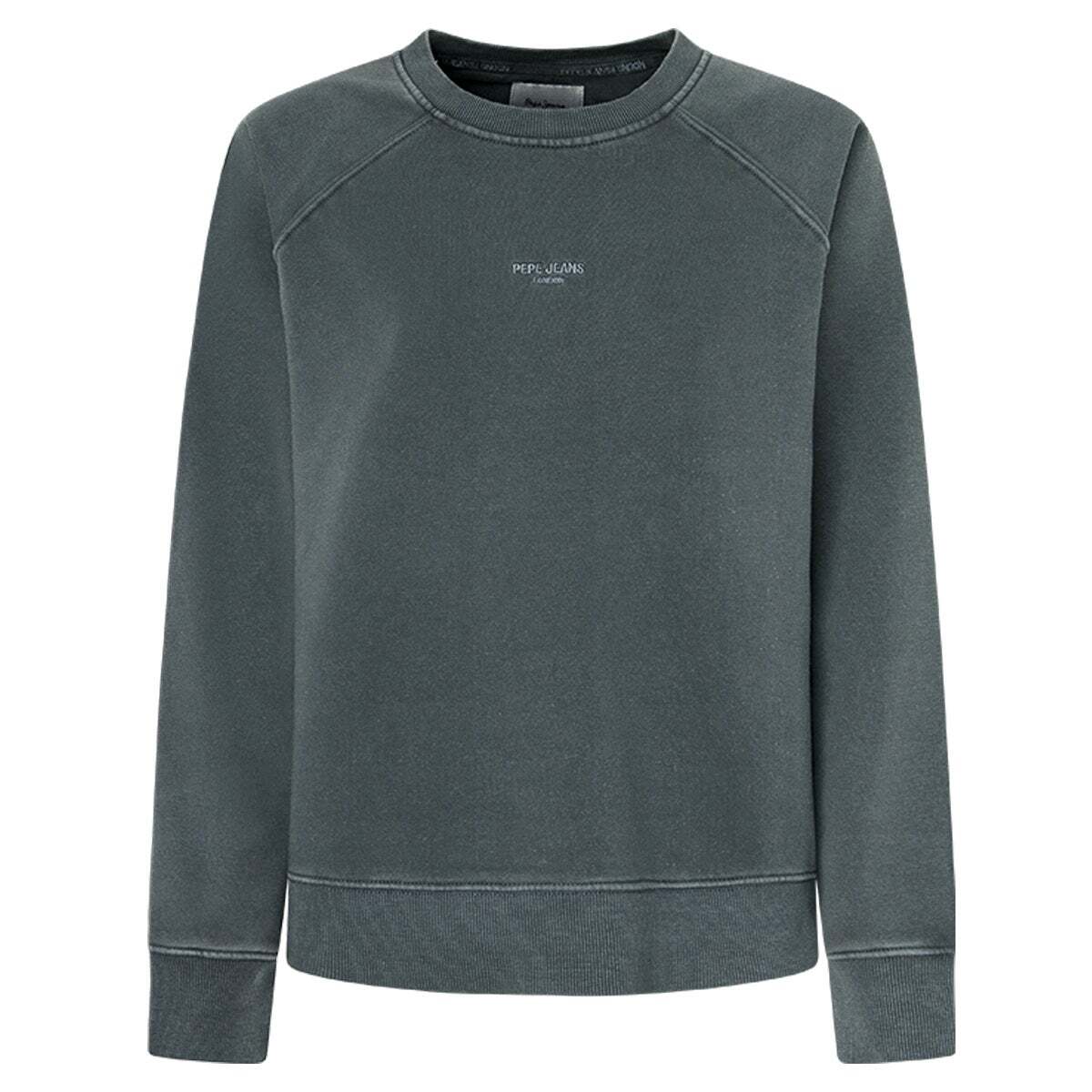 Sweat-Shirt À Col Rond Avec Logo gris antracite, PEPE JEANS