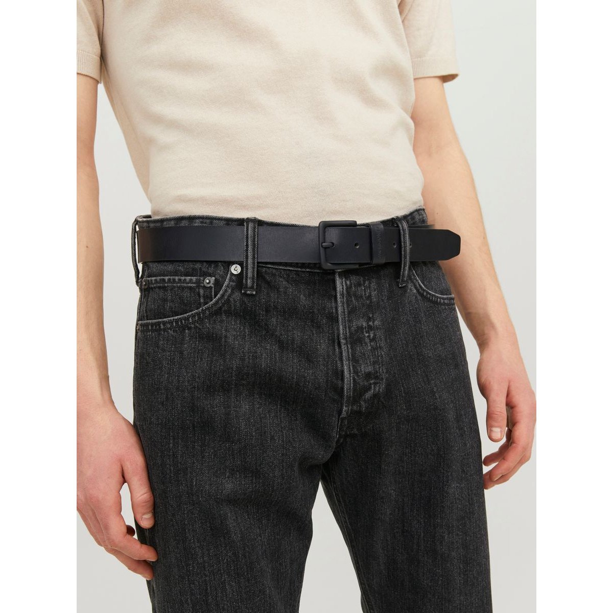 Ceinture Jacroma black 1, JACK & JONES