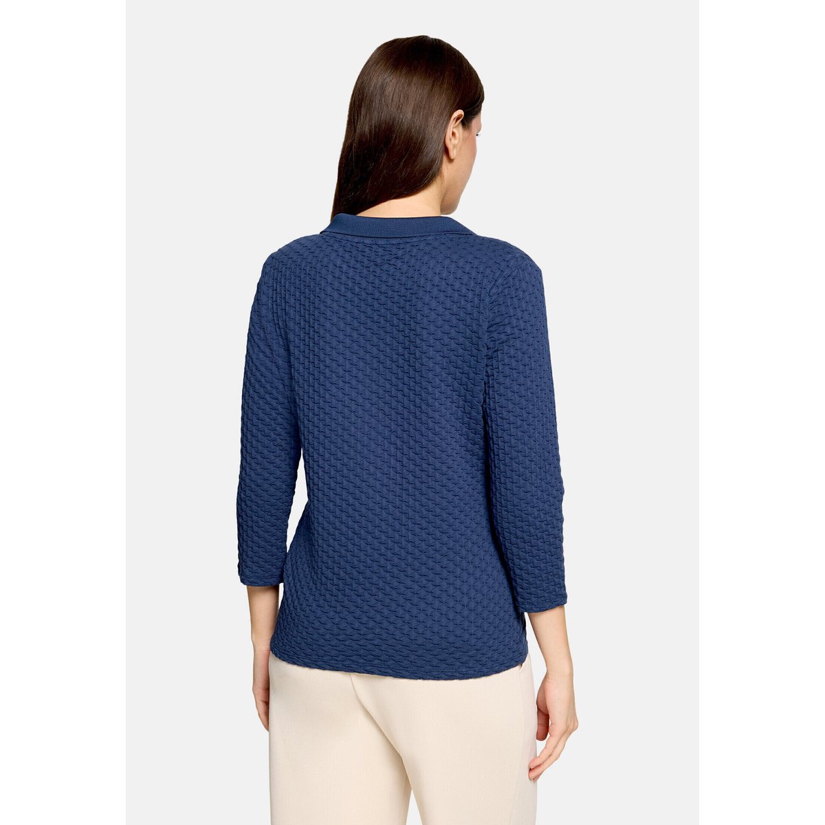 T-shirt basique avec structure iris blue, BETTY BARCLAY