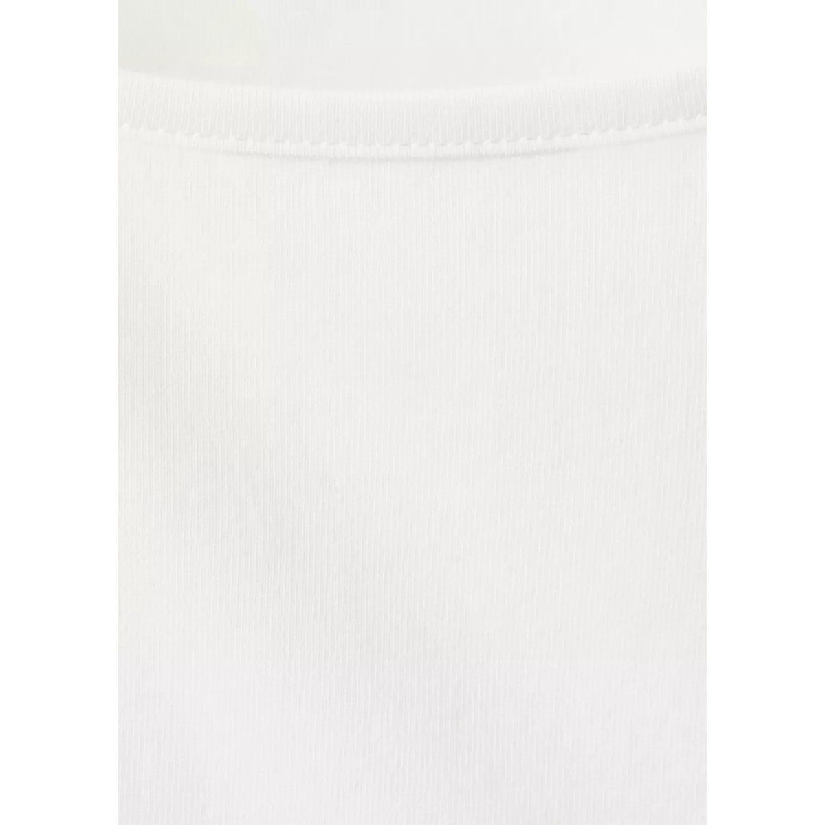 T-shirt avec bas en dentelle blanc cassé, MANGO TEEN