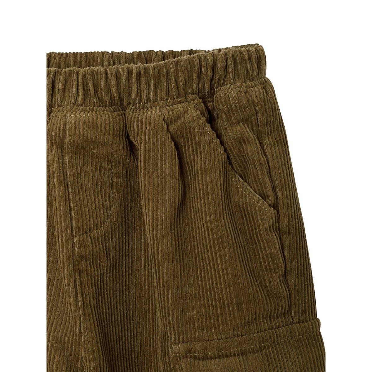 Pantalon velours kaki, VERTBAUDET