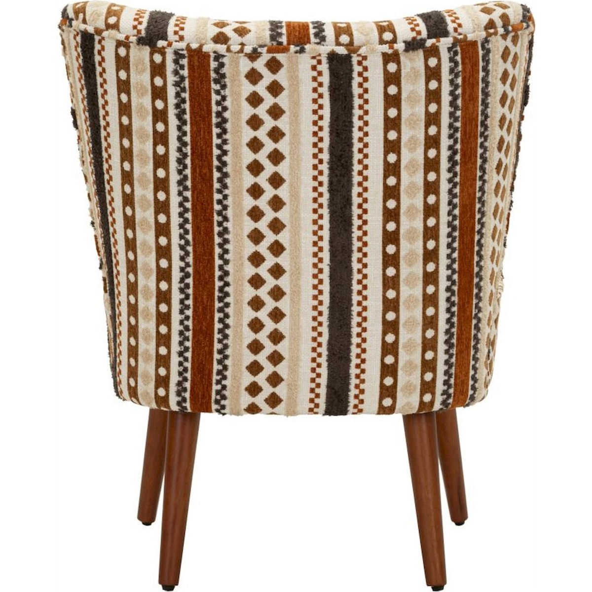 Fauteuil ethnique pieds en bois massif MODERN multicolore, RECOLLECTION
