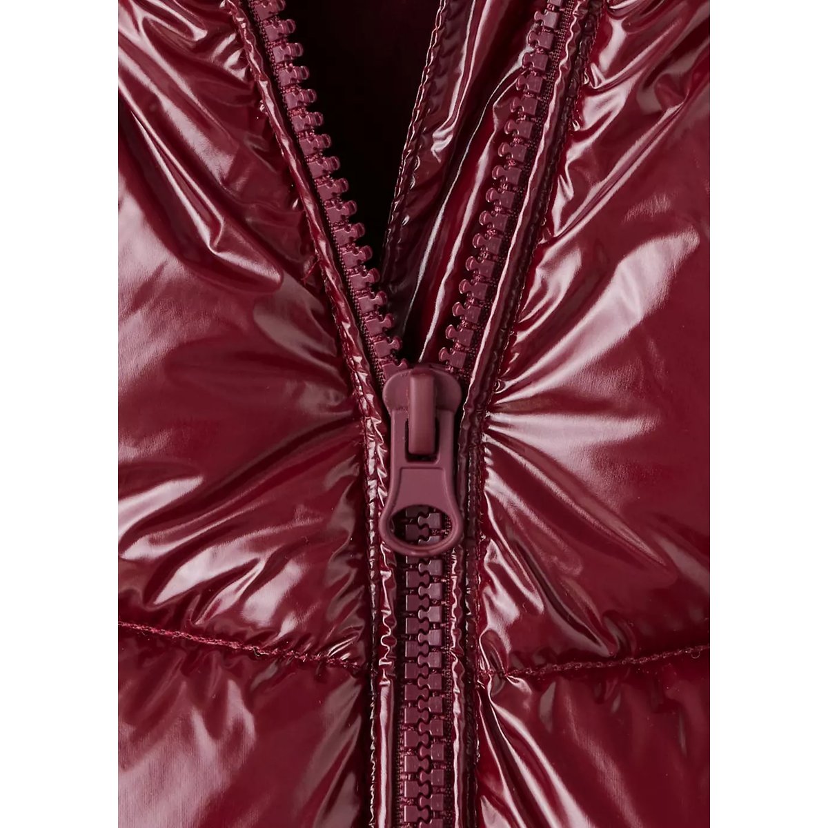 Anorak matelassé brillant cerise, MANGO BABY