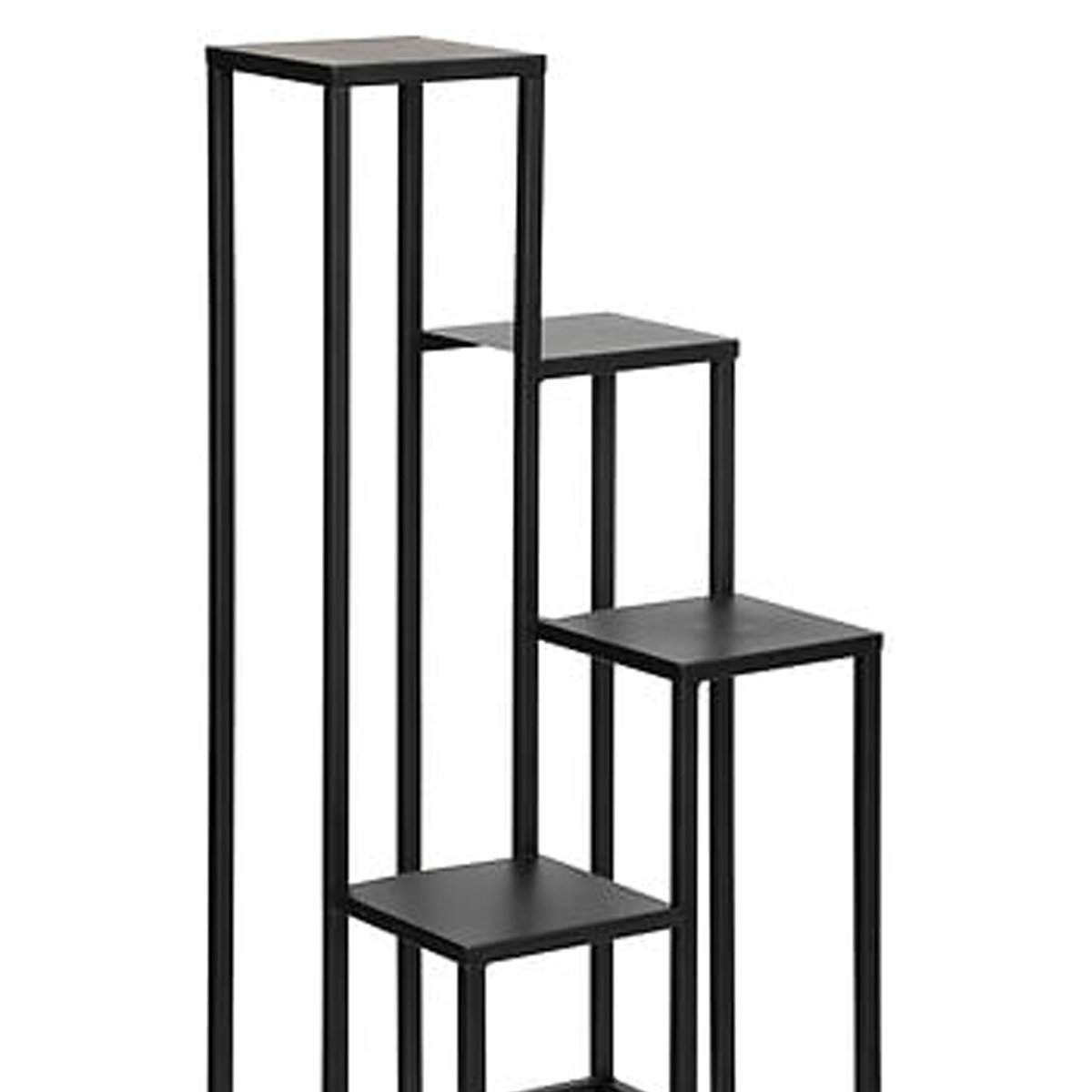 Porte-plante 4 étages en métal WID noir, ATMOSPHERA