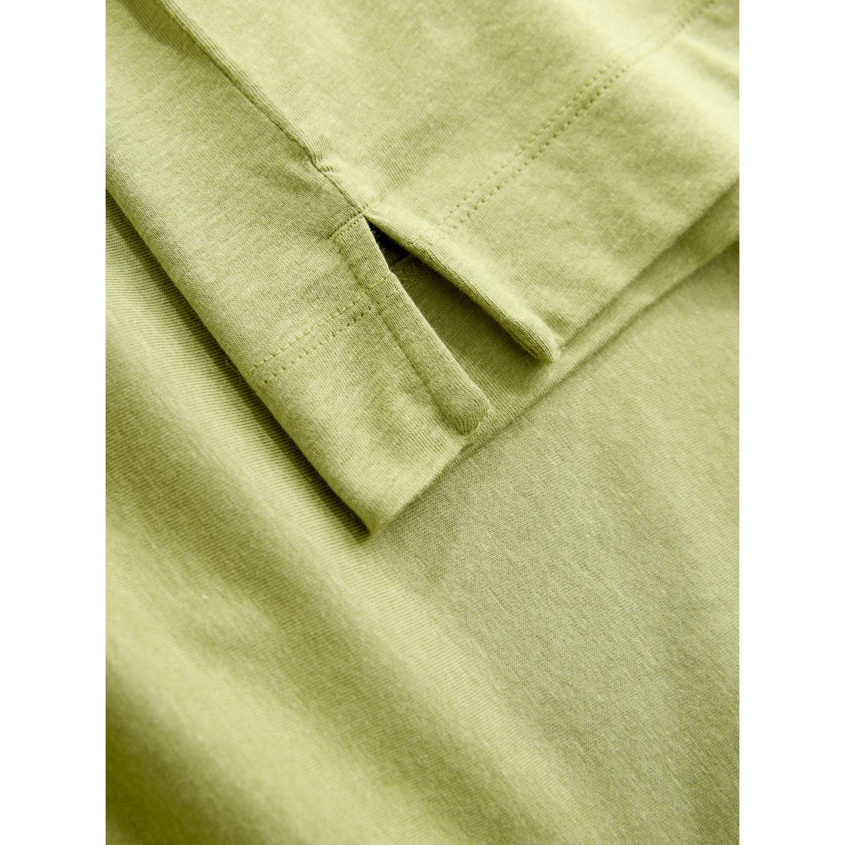 T-shirt ample en mélange de coton et modal vert, NEXT