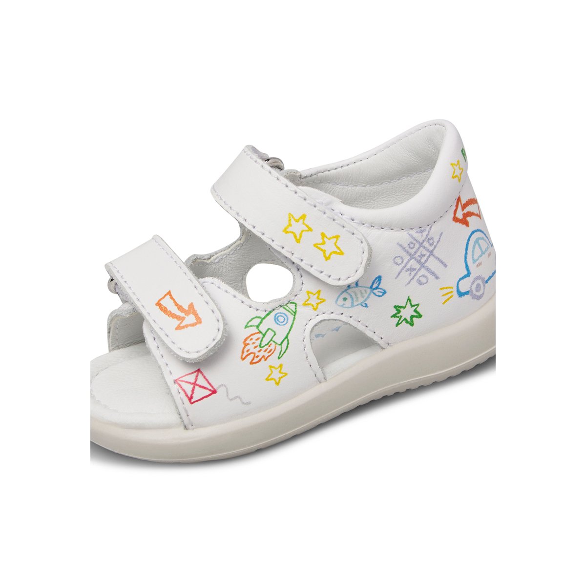 Sandales en cuir FLIMPY blanc-, FALCOTTO