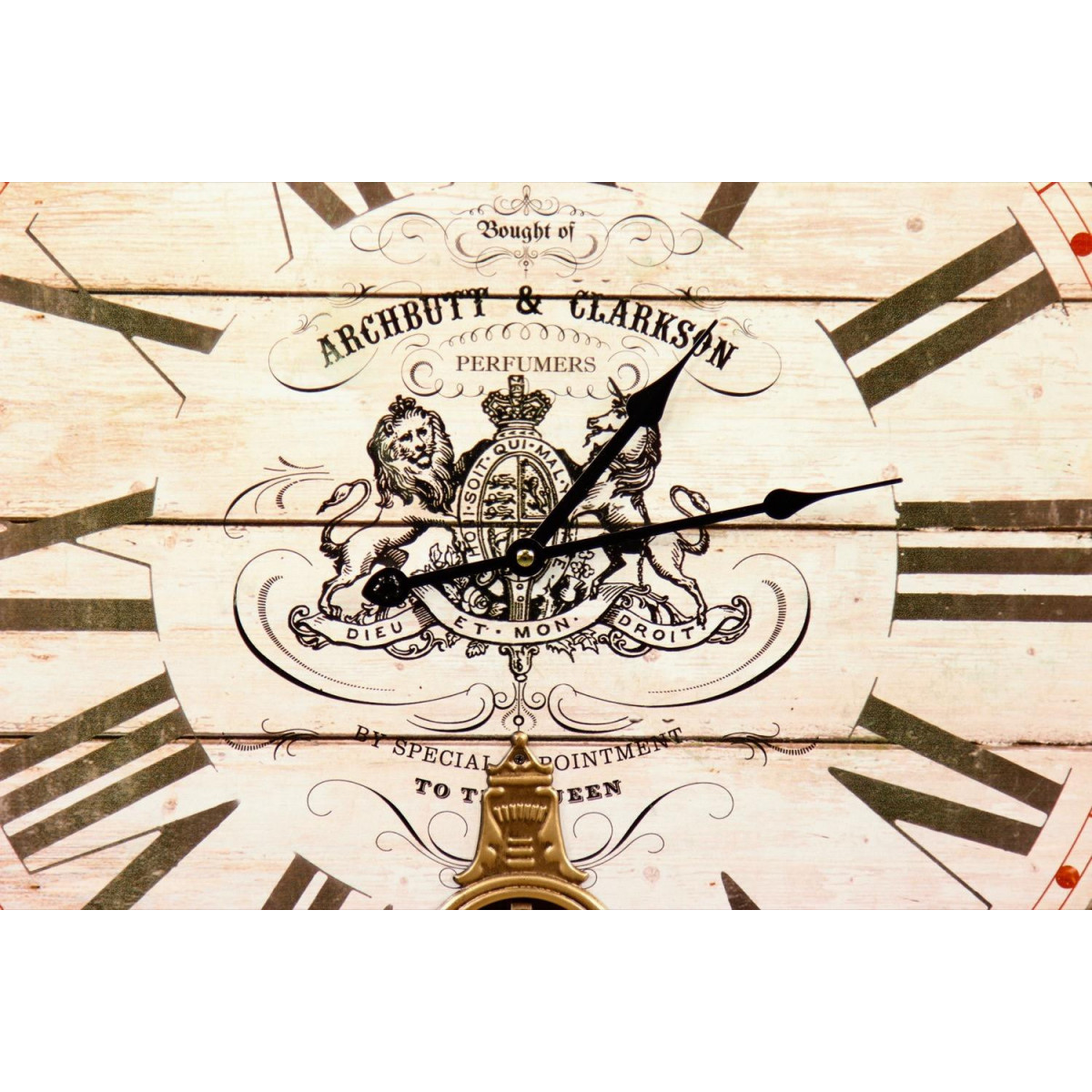 Horloge ancienne balancier archbutt & blanc, DECORATION D’AUTREFOIS