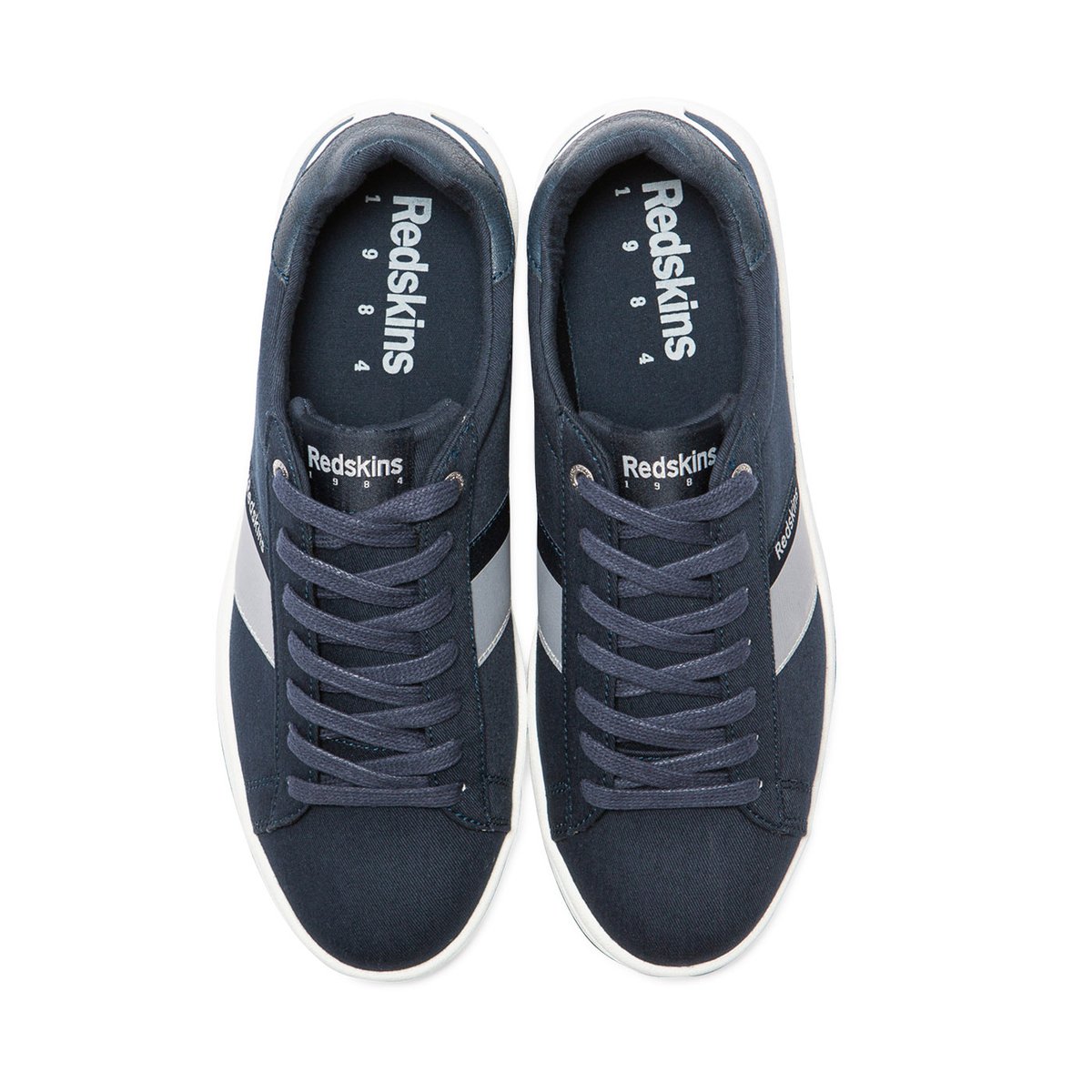 Baskets textile BROKY marine+gris, REDSKINS