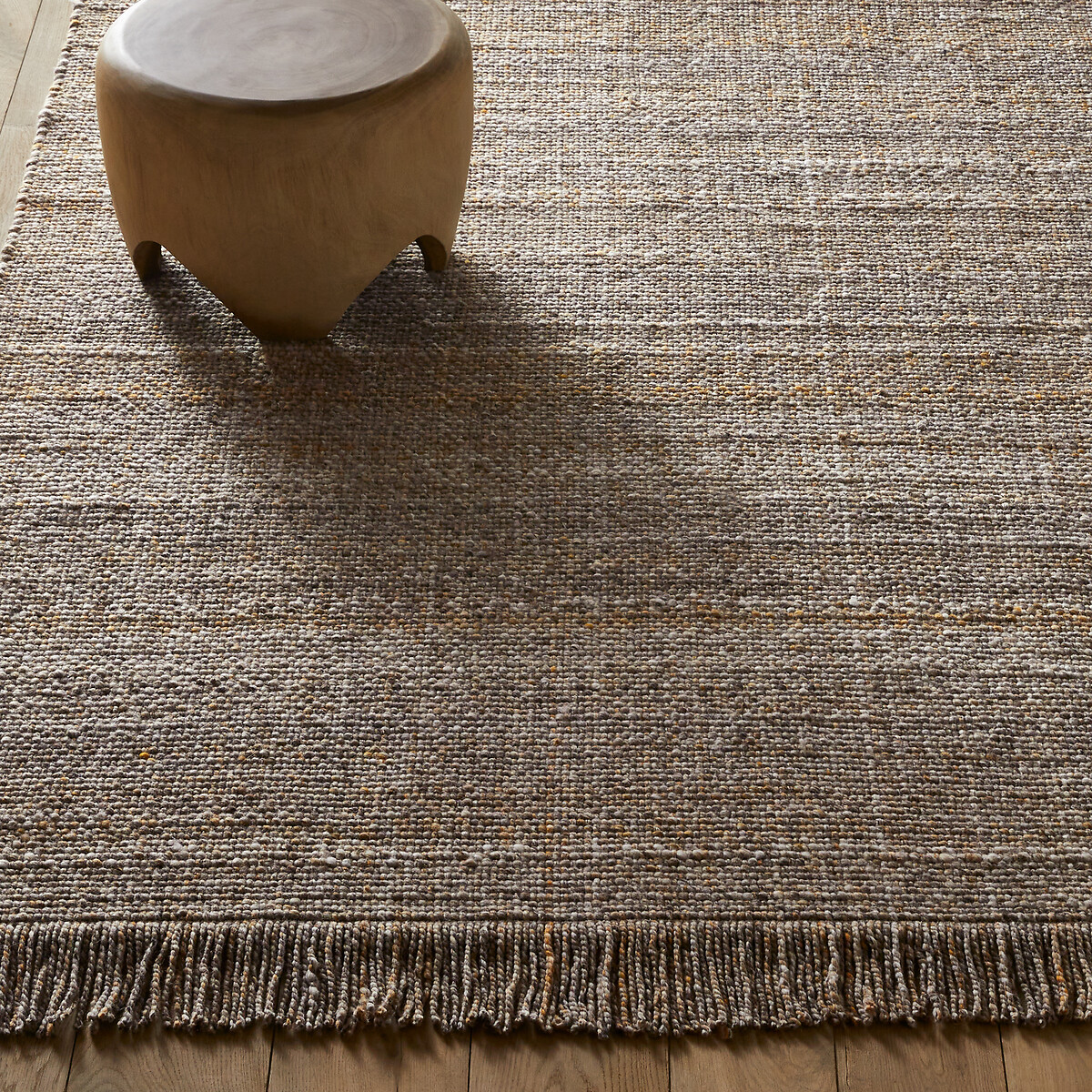Tapis tissé main, Khitib gris/ocre chiné, AM.PM