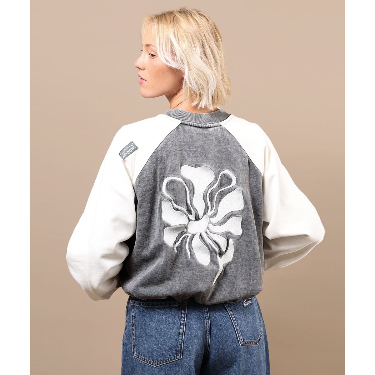 Sweat zippé WARPEDFLO pewter, OXBOW