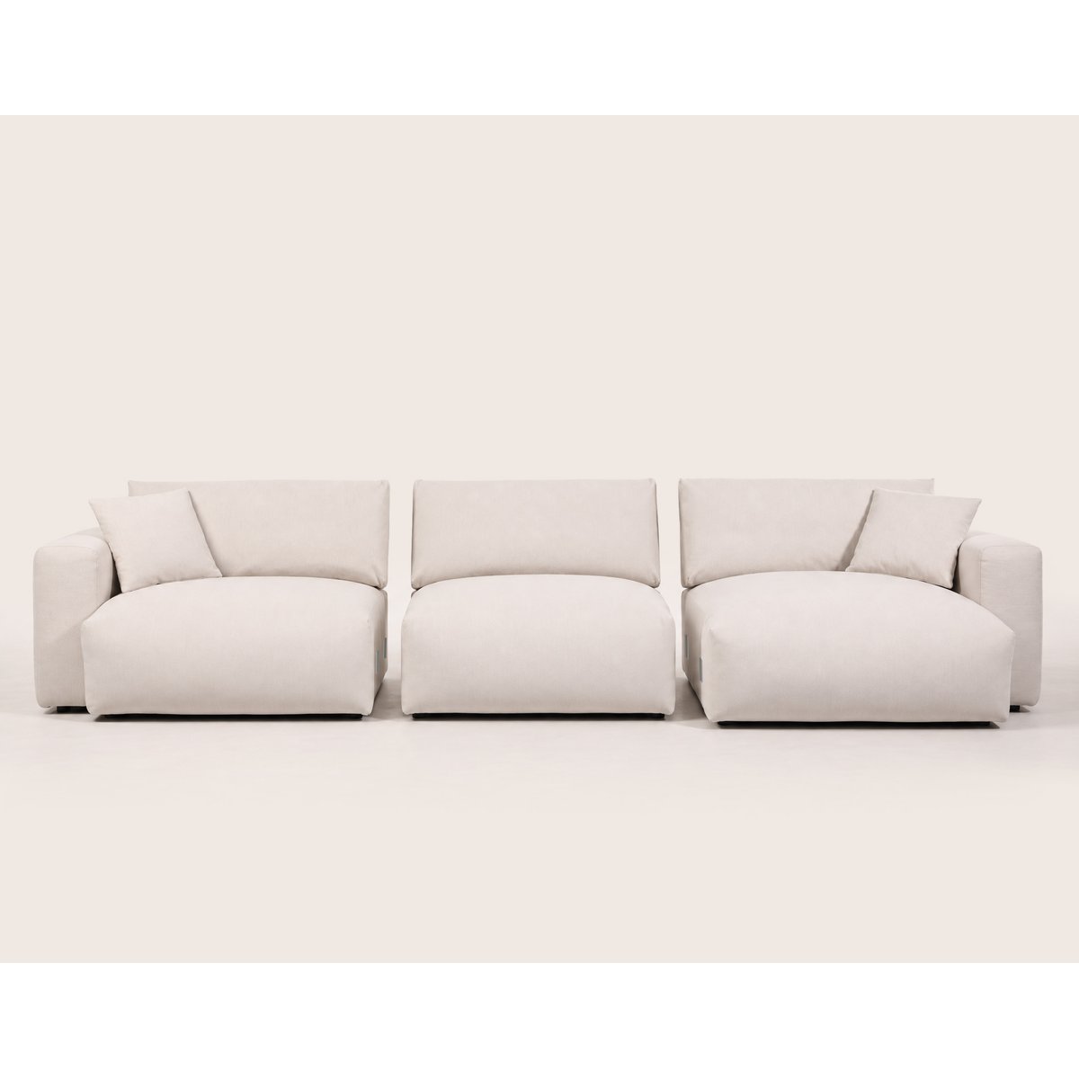 canapé d'angle réversible 5 places en tissu, JULINE beige, BEST MOBILIER