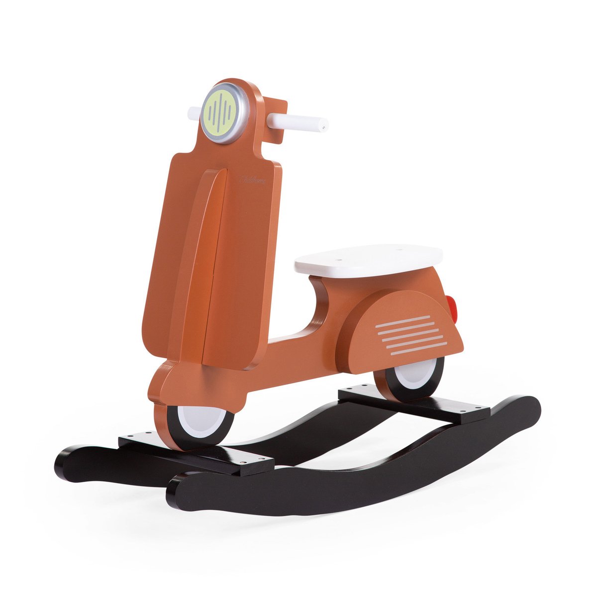 Scooter cheval à bascule jouet enfant rouille/noir, CHILDHOME