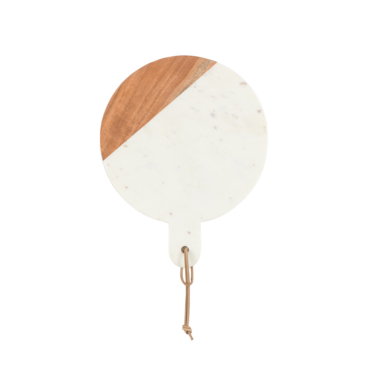 Novi Round Cheese Board in White Marble white, SO'HOME