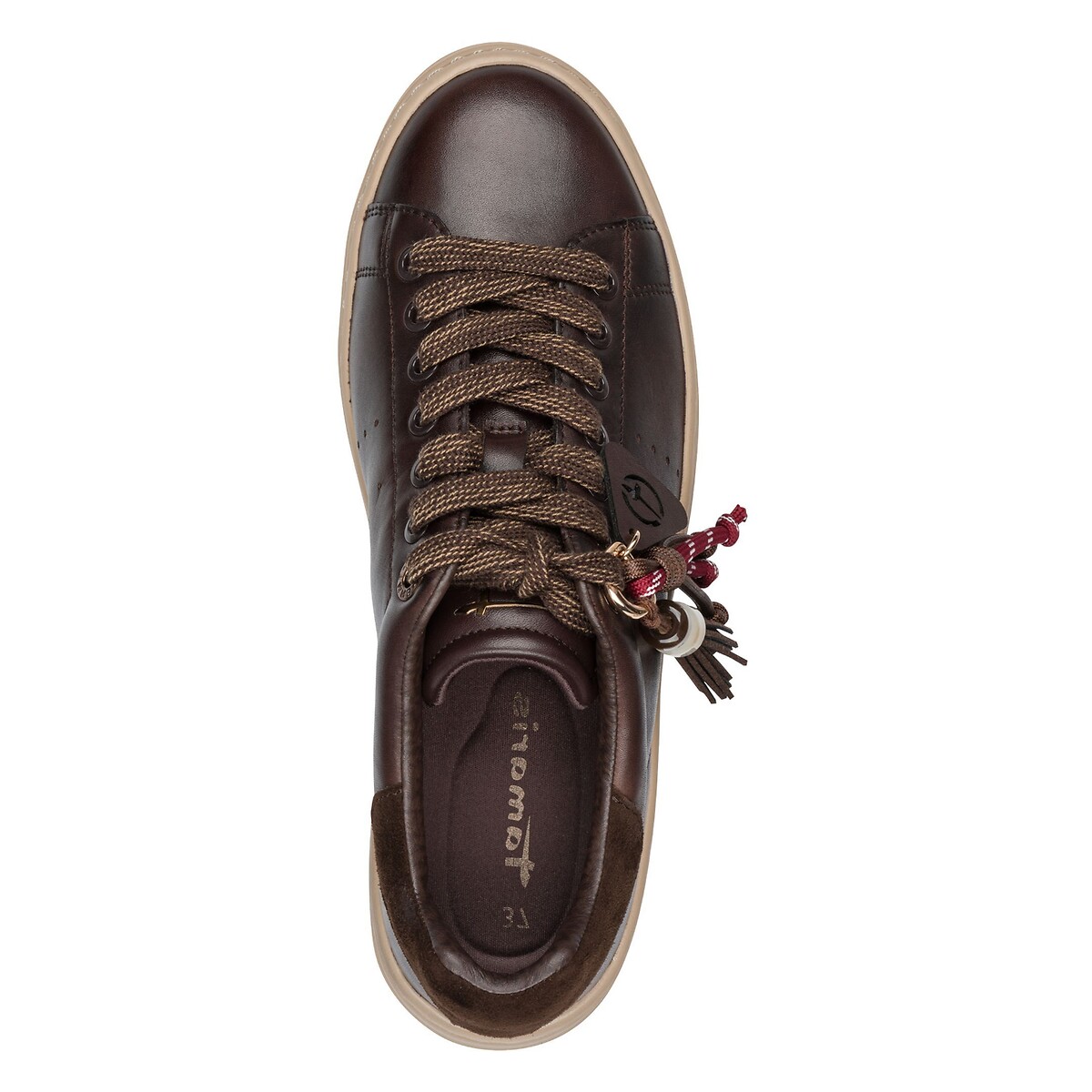 Platform trainers dark brown, TAMARIS