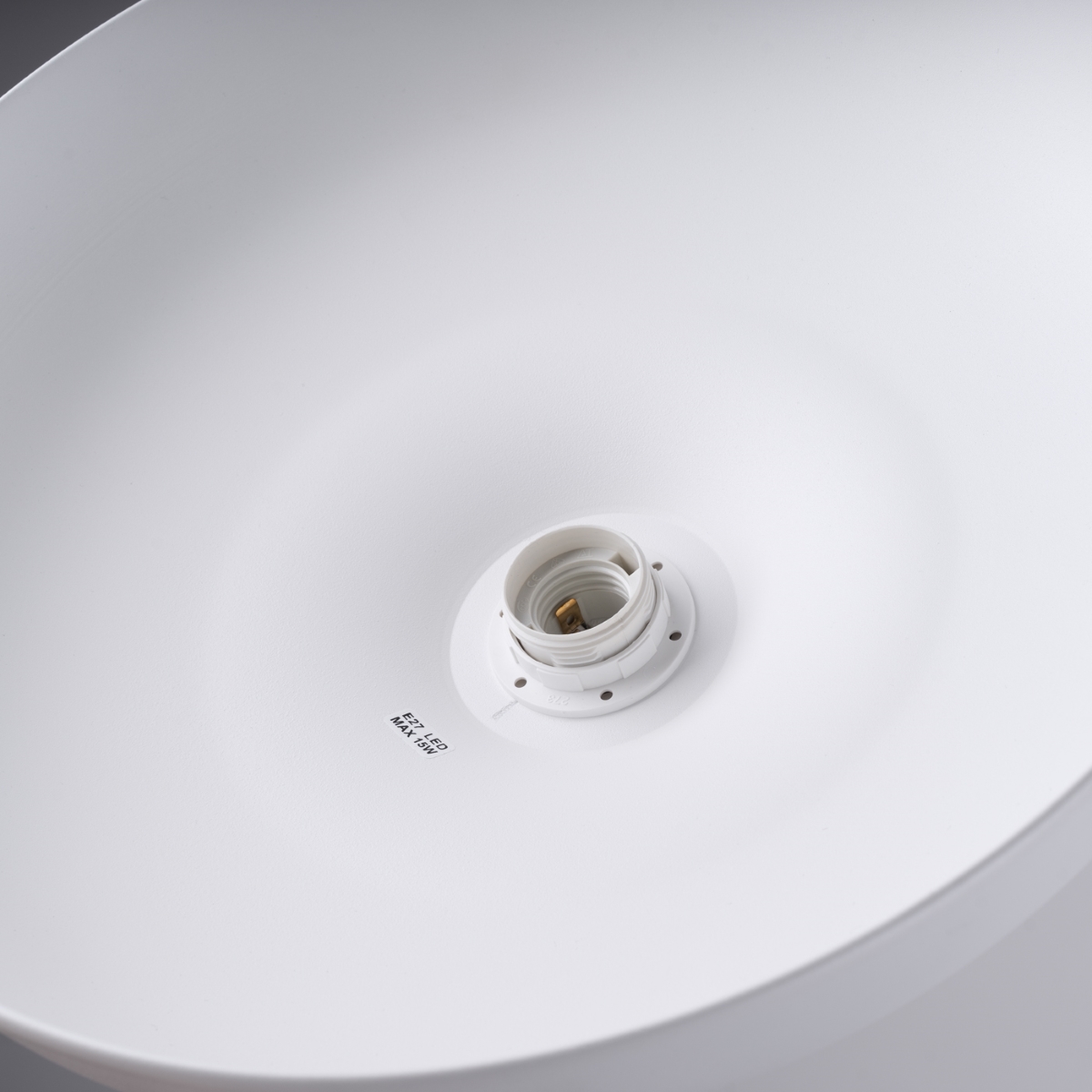 Suspension Acier Blanc E27 1 Indy blanc, EDEN
