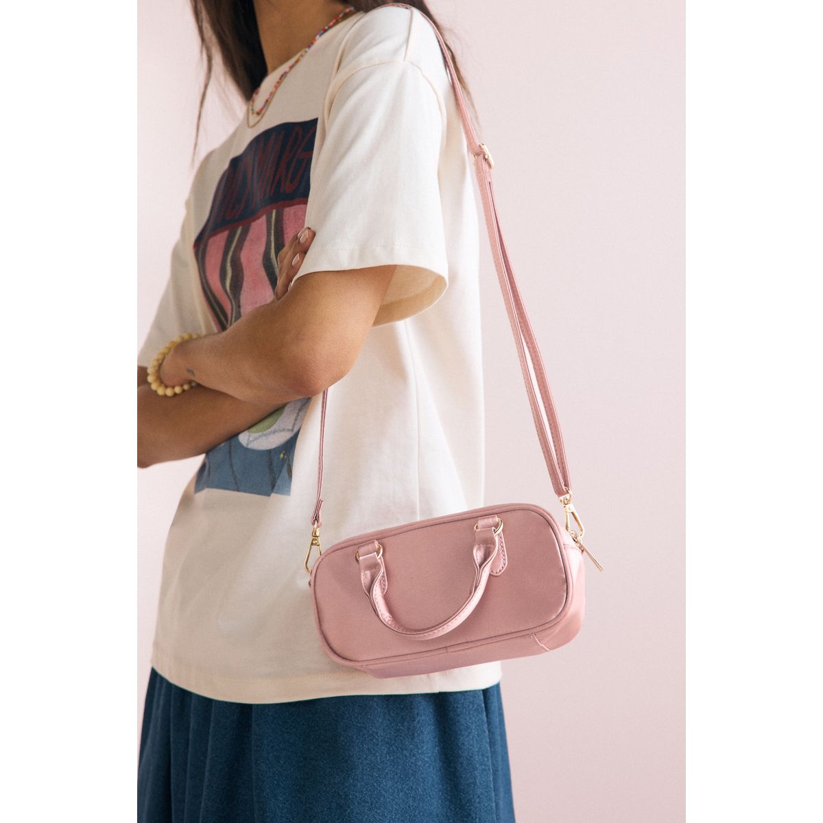 Mini sac bowling rose, NEXT