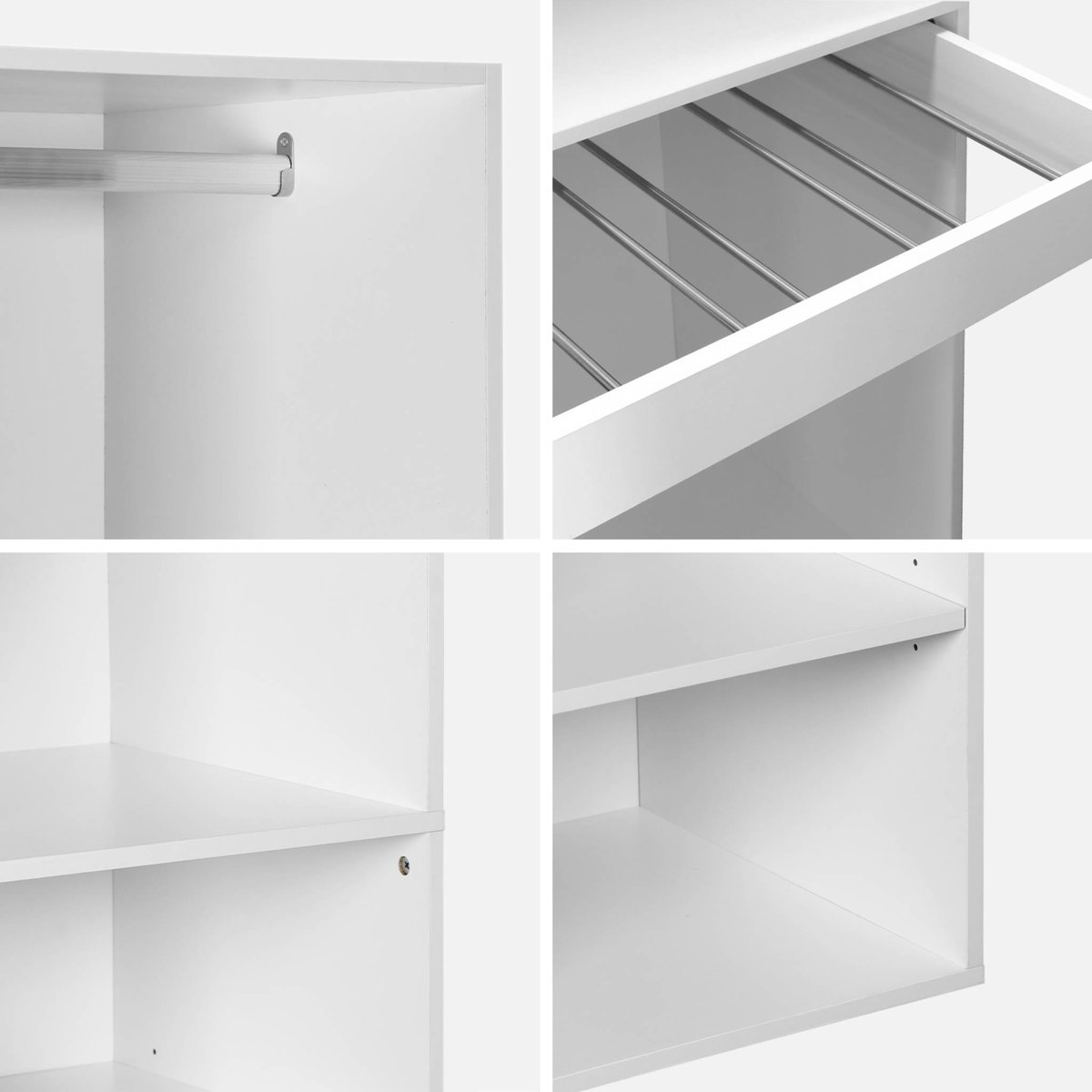 Kit dressing modulable avec 2 éléments MODULO blanc, SWEEEK
