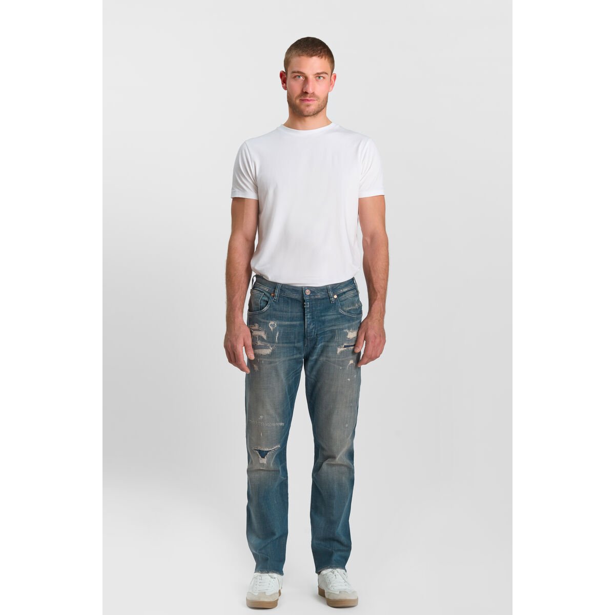 Jeans loose, large 800/60 loose , longueur 34 blue, LE TEMPS DES CERISES