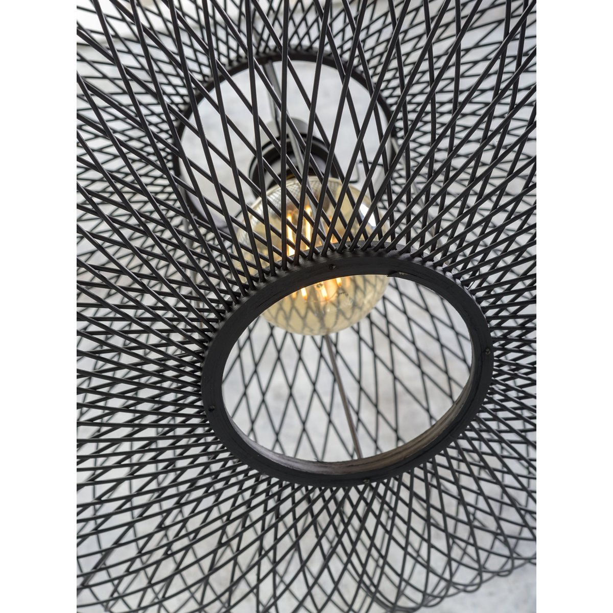 Lampadaire Bambou CANGO noir, GOOD & MOJO