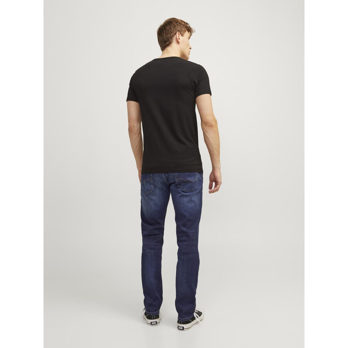 Jean droit stretch Clarck bleu foncé, JACK & JONES