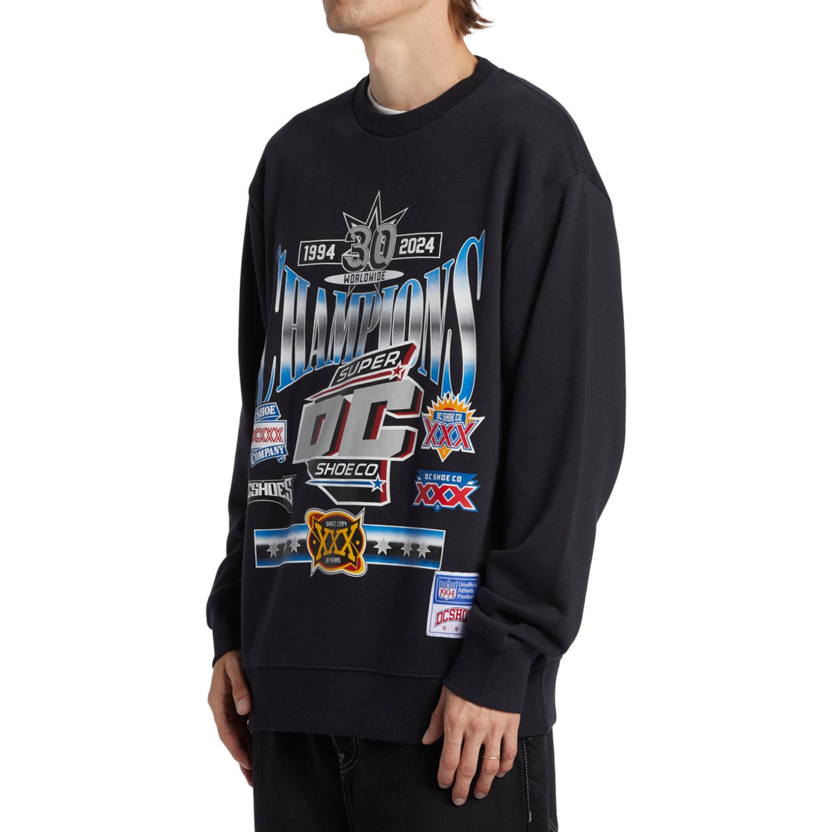 Sweat OLD CHAMPS. noir black, DC SHOES