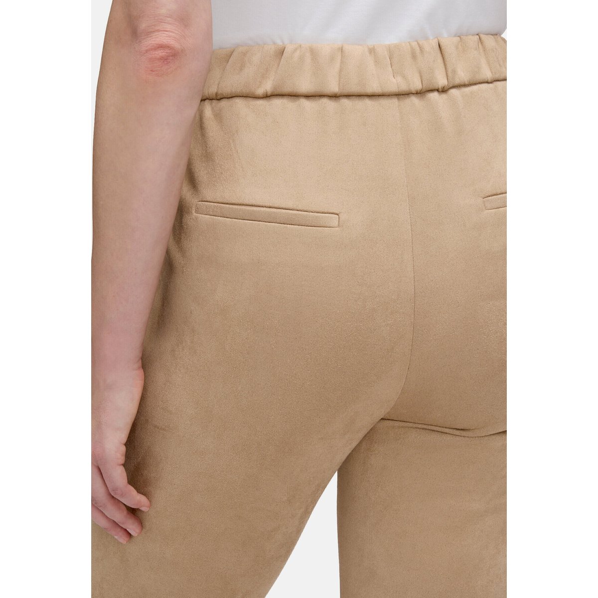 Pantalon à enfiler coupe slim fit beige, BETTY BARCLAY