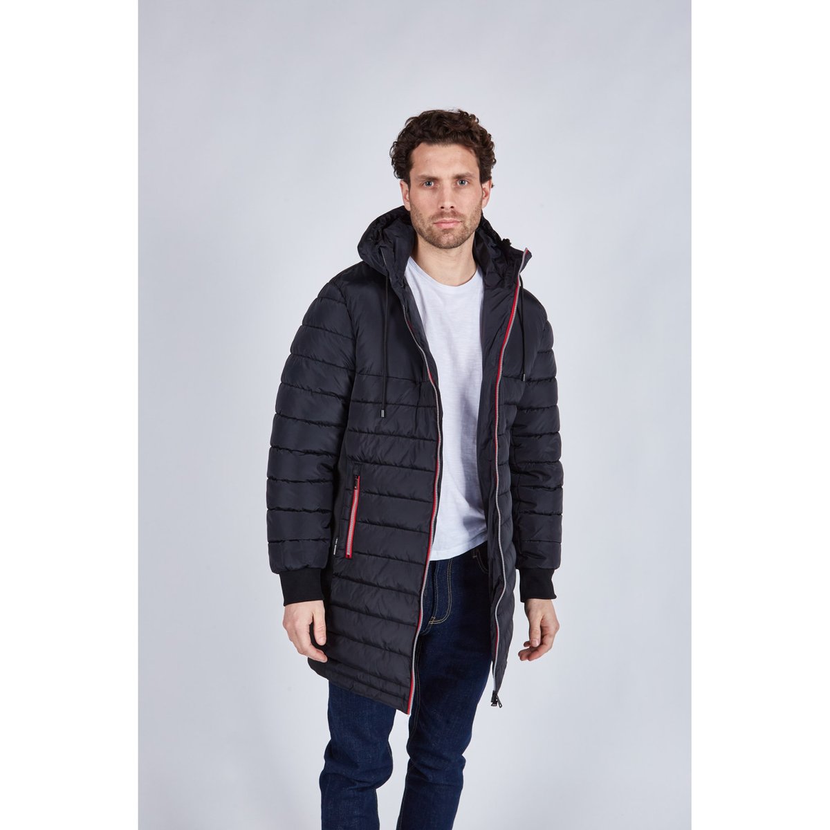 Coupe/vent col capuche zippé DARREN SWELL black/black, REDSKINS