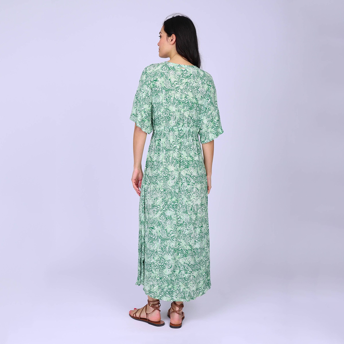 Robe longue Gennie vert, MISE AU GREEN