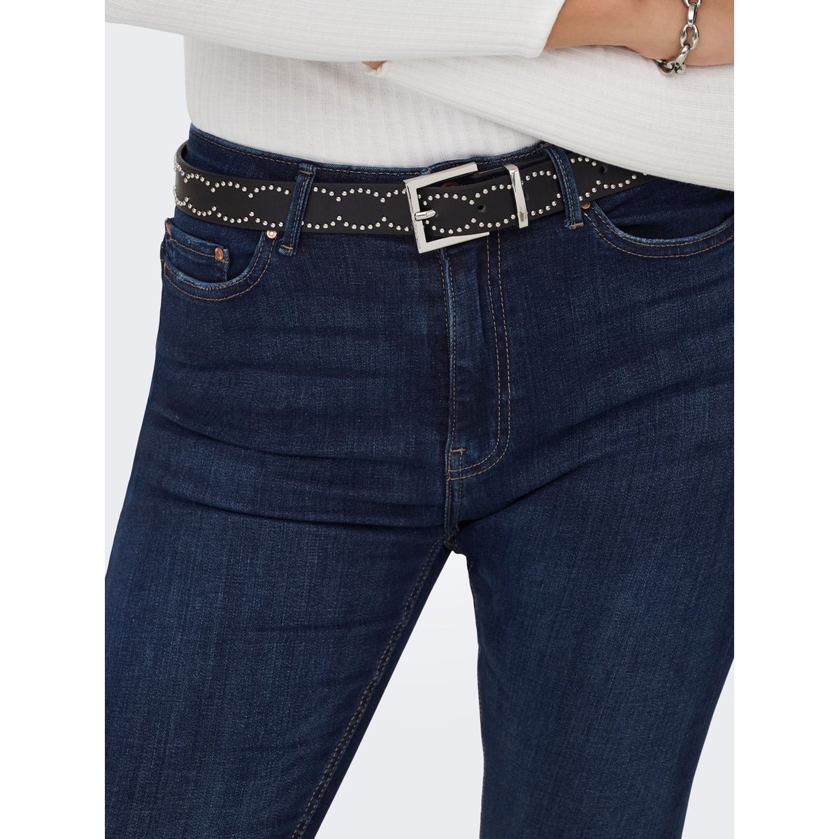 Jean Skinny dark blue denim, ONLY