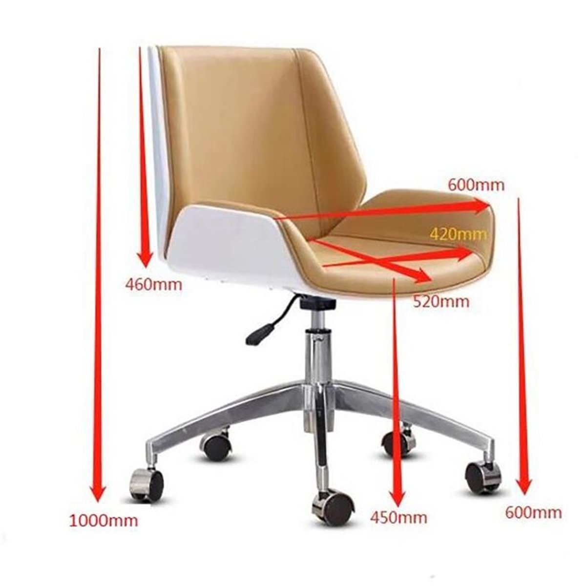 Chaise de bureau pivotante, ROUVEN v019839, KARE DESIGN