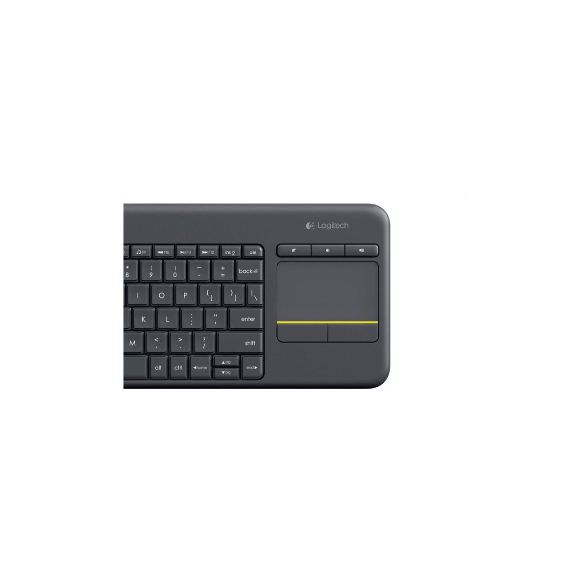 Clavier sans fil K400 Plus Black noir, LOGITECH