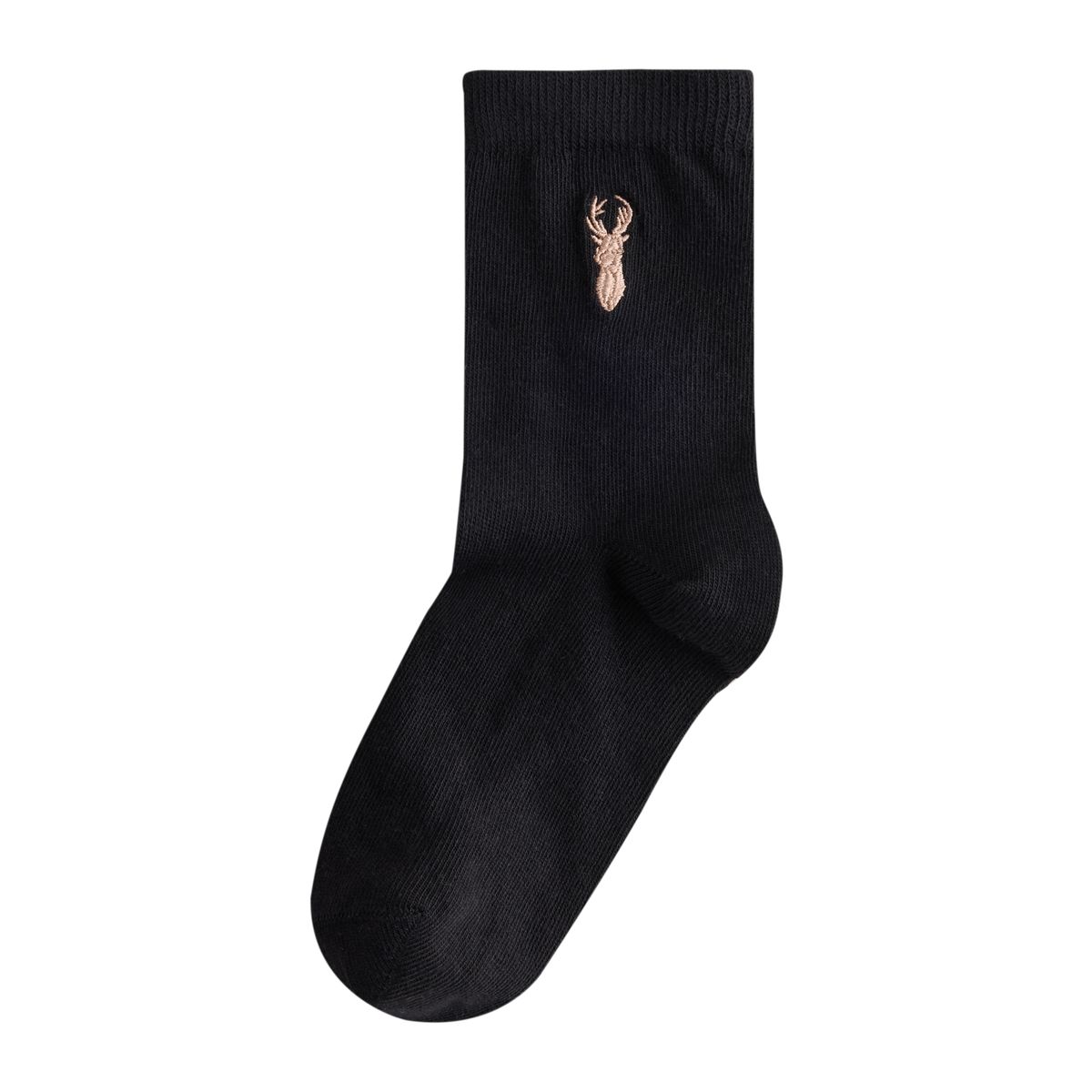 Chaussettes brodées en coton, 7 paires cerf noir, NEXT