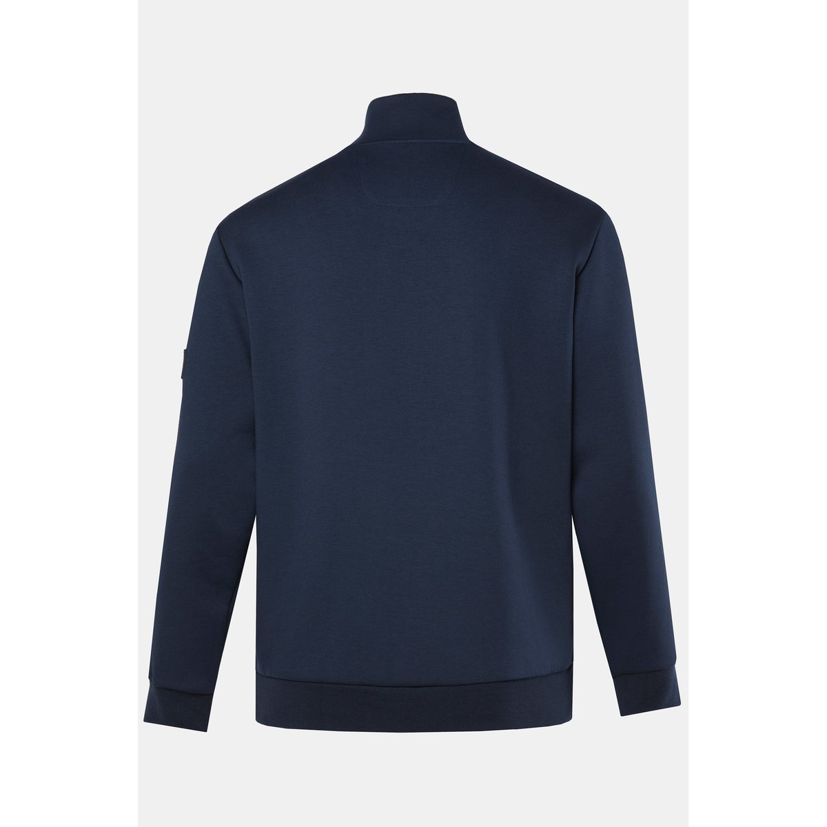 Veste en molleton Interlock, col montant bleu marine, JP1880