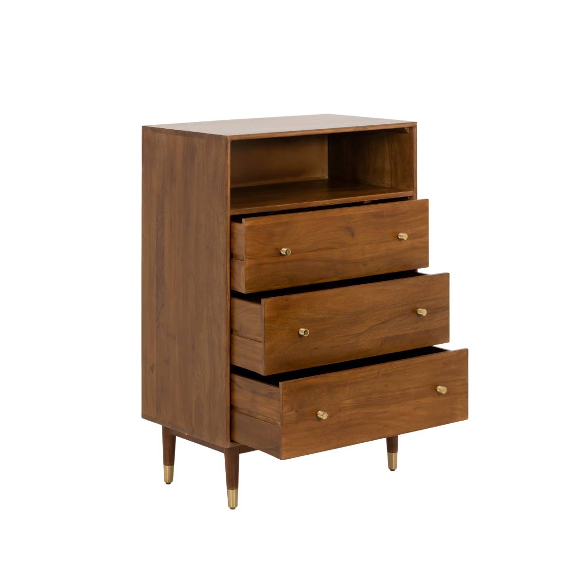 Commode en bois d'acacia et métal EMIEL bois clair, MADE IN MEUBLES
