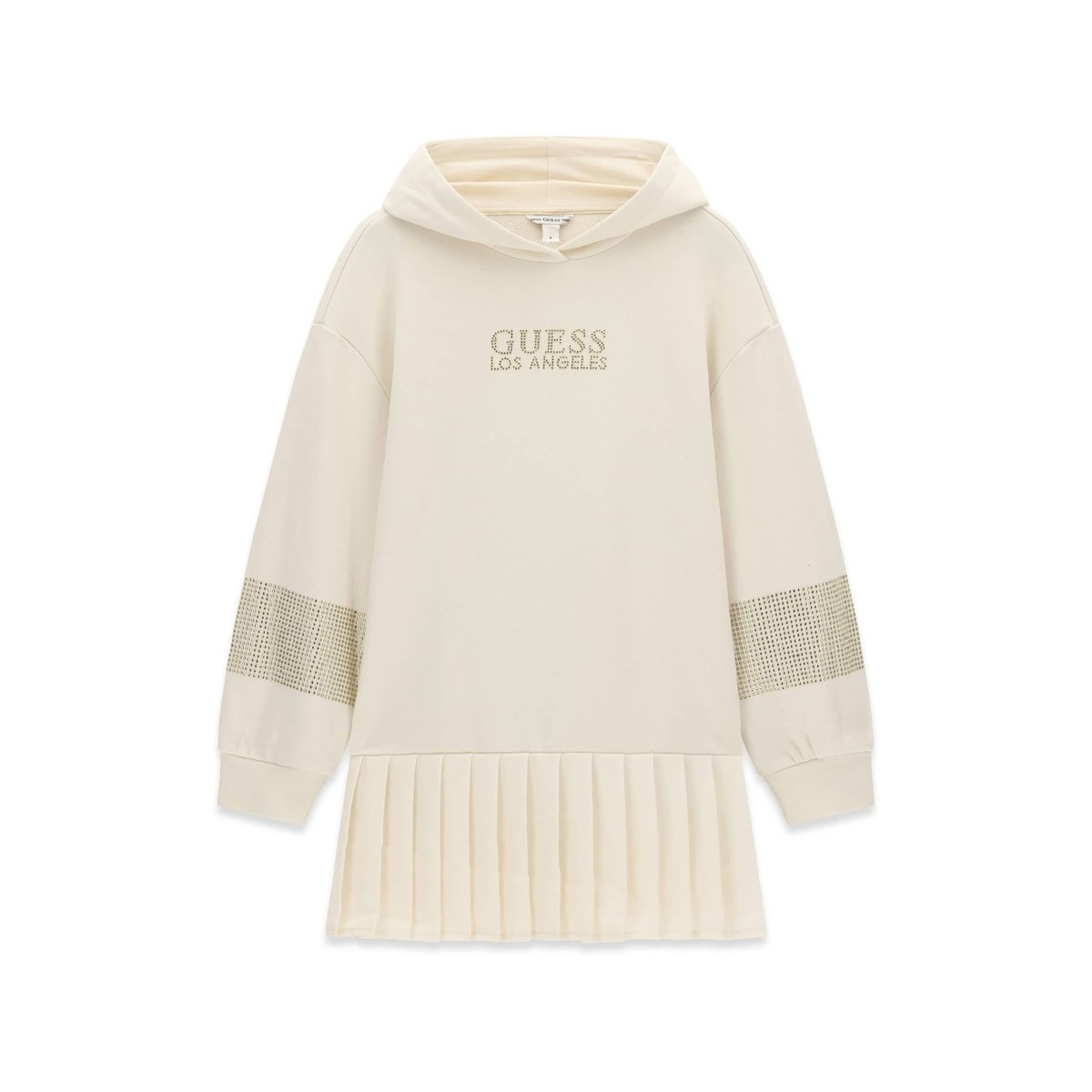 Robe En Coton À Capuche blanc, GUESS KIDS
