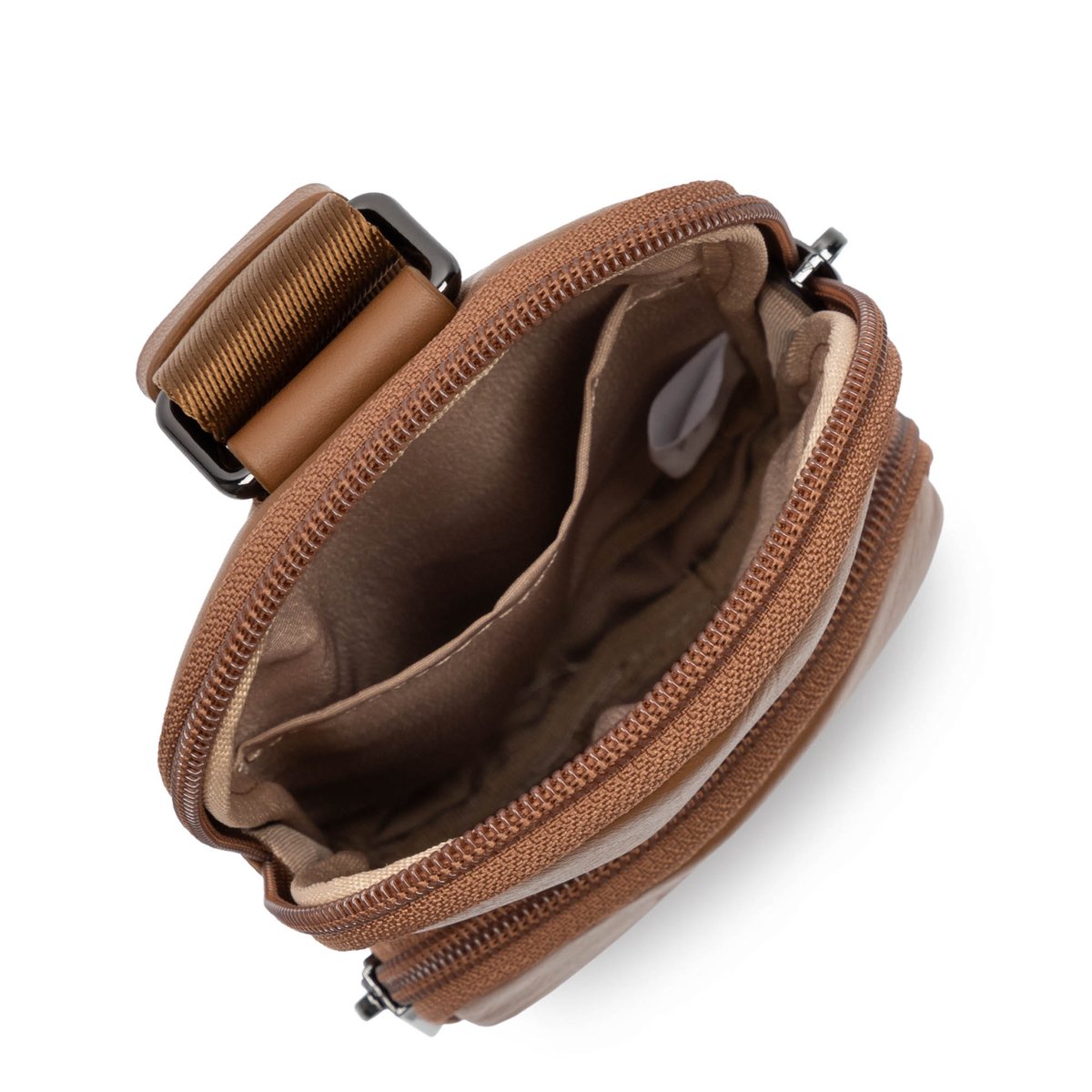 Sacoche SOFT VINTAGE HOMME camel, LANCASTER