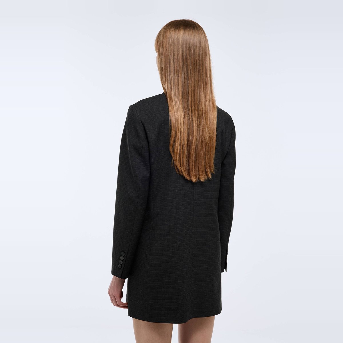 Robe tailleur unie noir, MONOPRIX