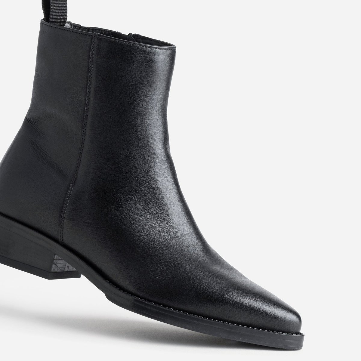 Boots en cuir LYS noir, ERAM